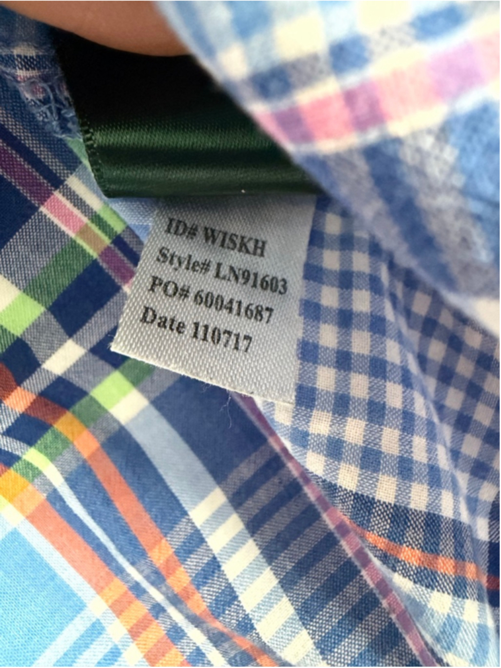Women's Lauren Ralph Lauren Blue Plaid Button Down Shirt M - Picture 6 of 7